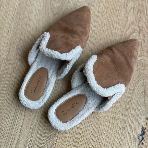 Splendid Shoes - Splendid Liza Pointed Toe Mule in camel fur color